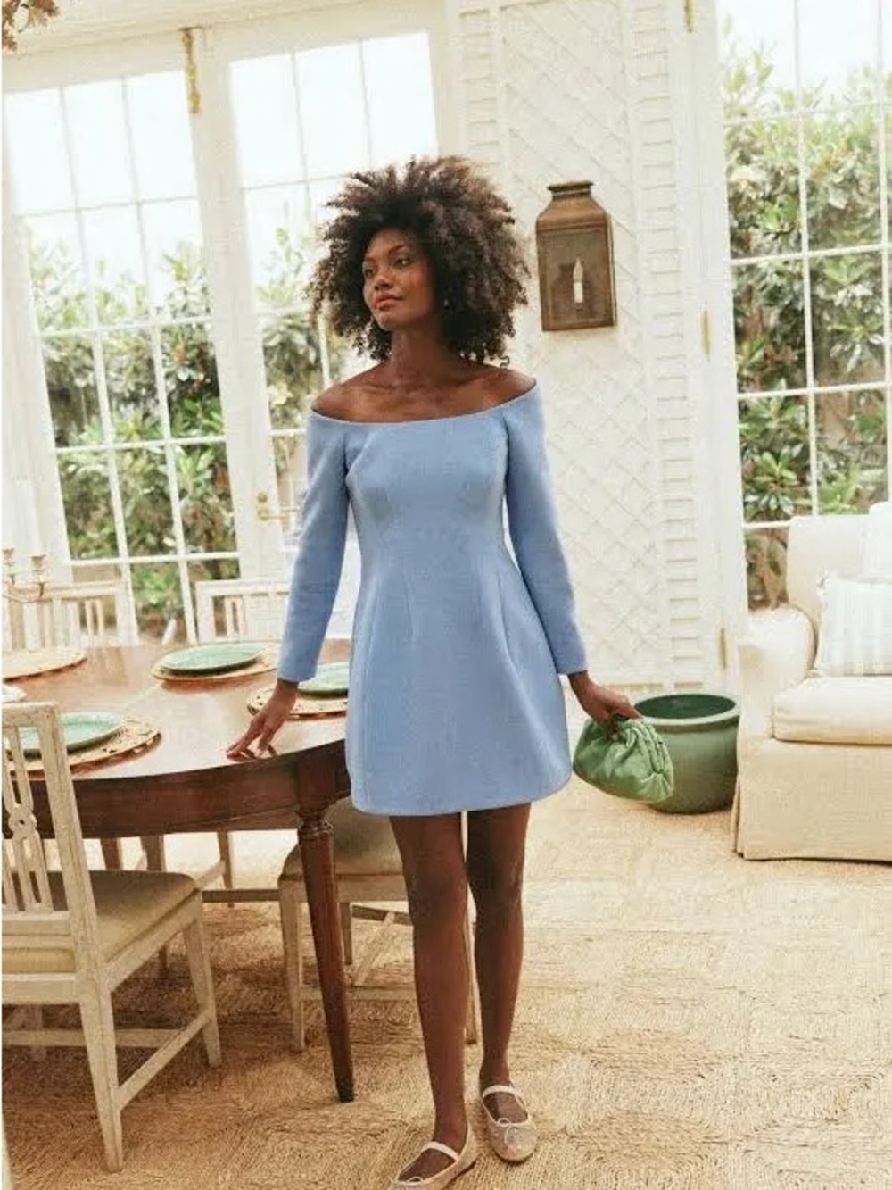 Tuckernuck Blakely Dress in Cornflower Blue Preppy Chic Size 6 - Picture 4 of 7